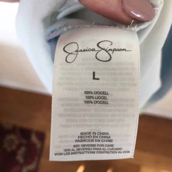 Chambray Sundress ombré Jessica Simpson Sz L - Picture 8 of 9